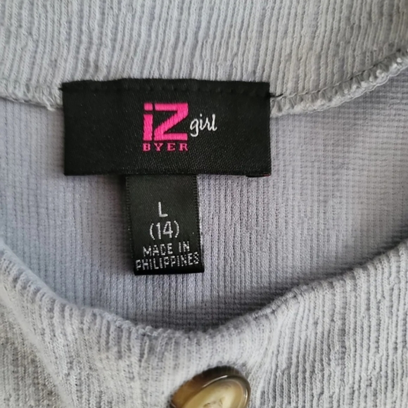 IZ BYER Girl sleeveless button accent dress size L (14) kids - Picture 5 of 5